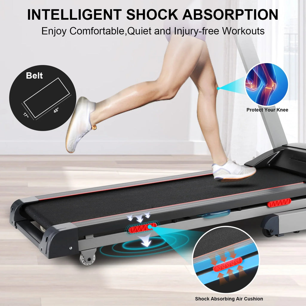 Electric Treadmill with 15-Level Auto Incline H854