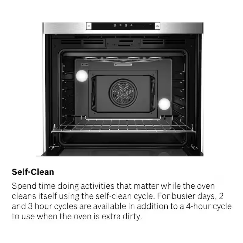 30 in. Electric Convection Wall Oven & Microwave Combo Stainless Steel N1614
