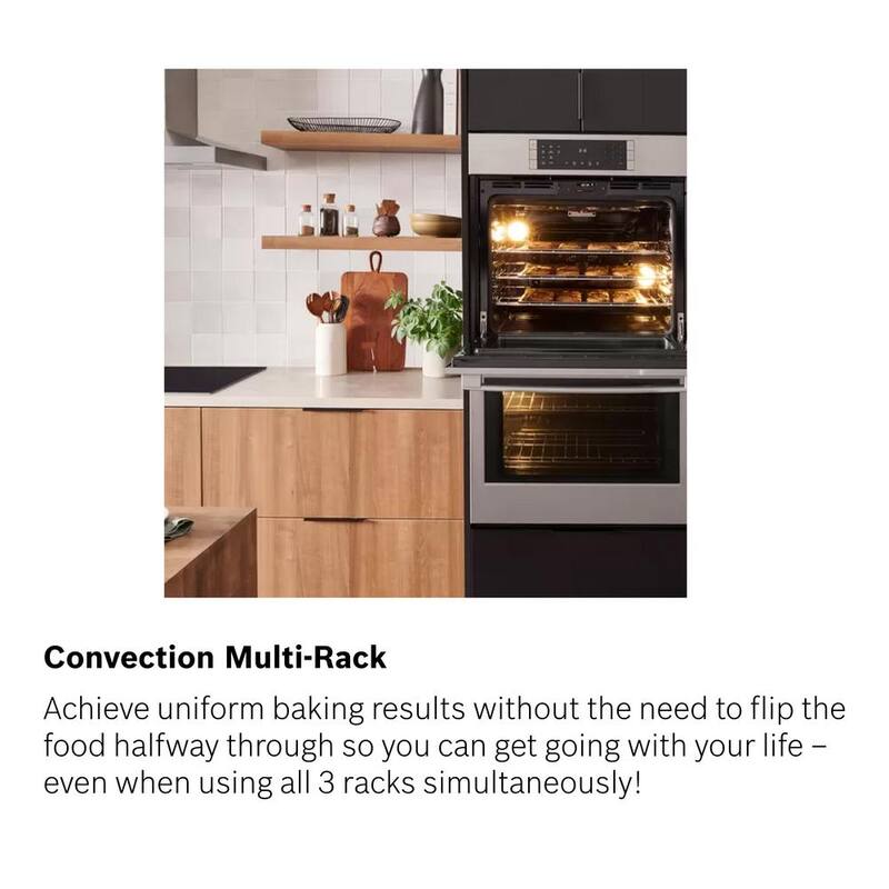 30 in. Electric Convection Wall Oven & Microwave Combo Stainless Steel N1614