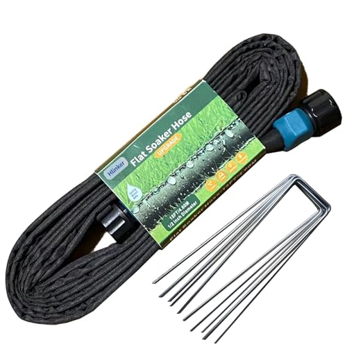 Flat Soaker Hose 100 ft with Stake O3388