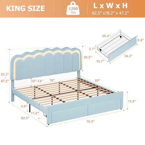 Beige Velvet Twin Upholstered Platform Bed with Storage Drawer Y7404