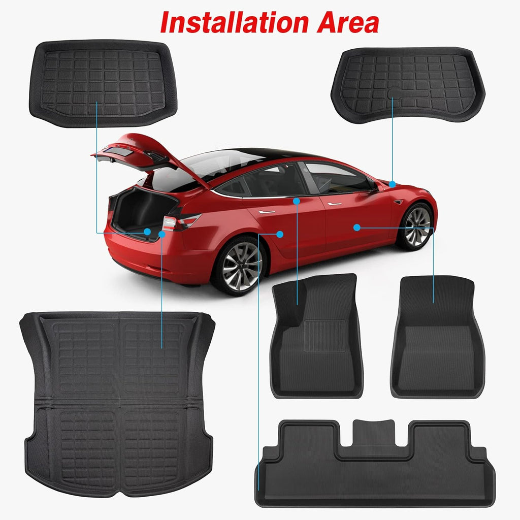 All Weather Floor Mats Set of 6 F600384