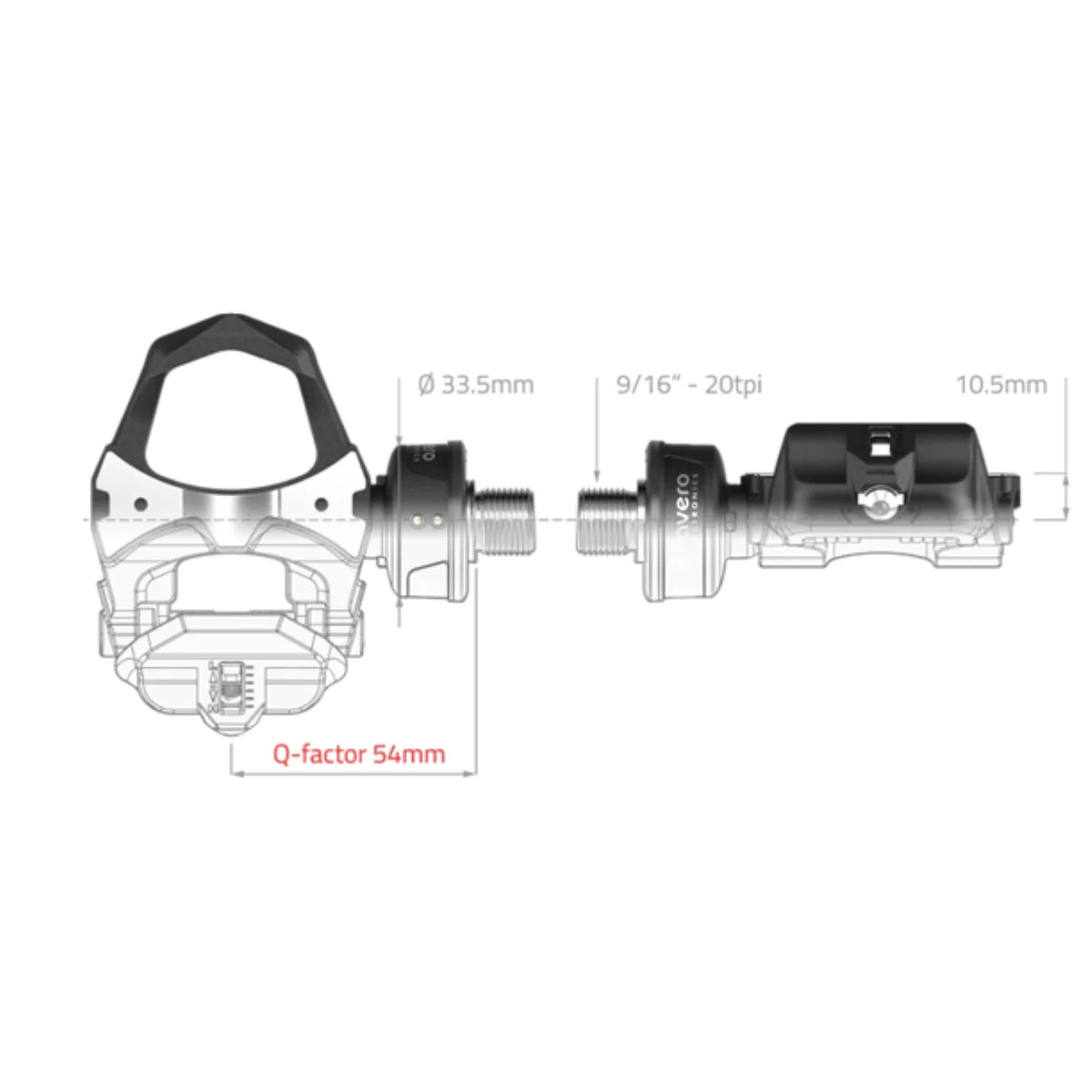 Pedal Based Cycling Power Meter with Cleats and Cleaning Cloth J100