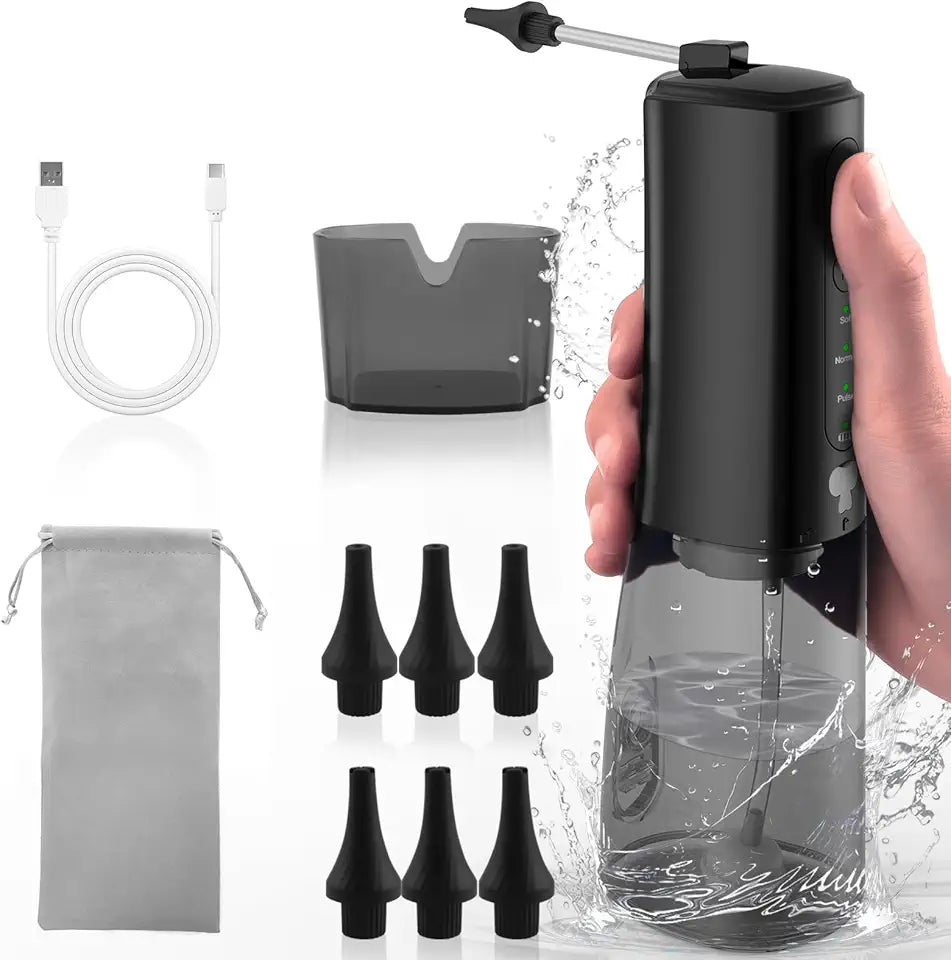 Water Powered Ear Cleaner with Basin & 6 Replaceable Nozzles W3018