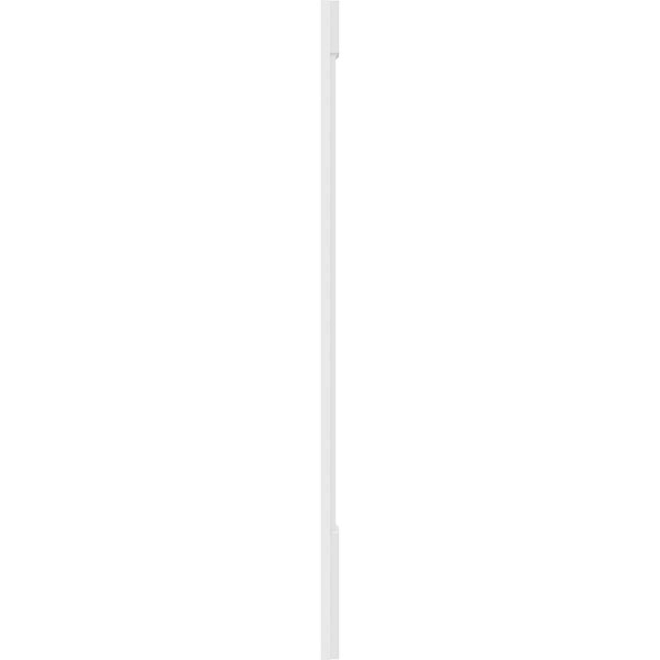 PVC Two Equal Flat Panel Pilaster with Capital & Base (Pair) M22356