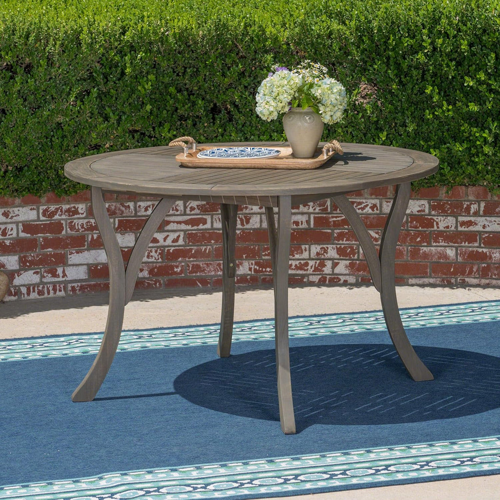 47 Round Acacia Wood Dining Table R6912