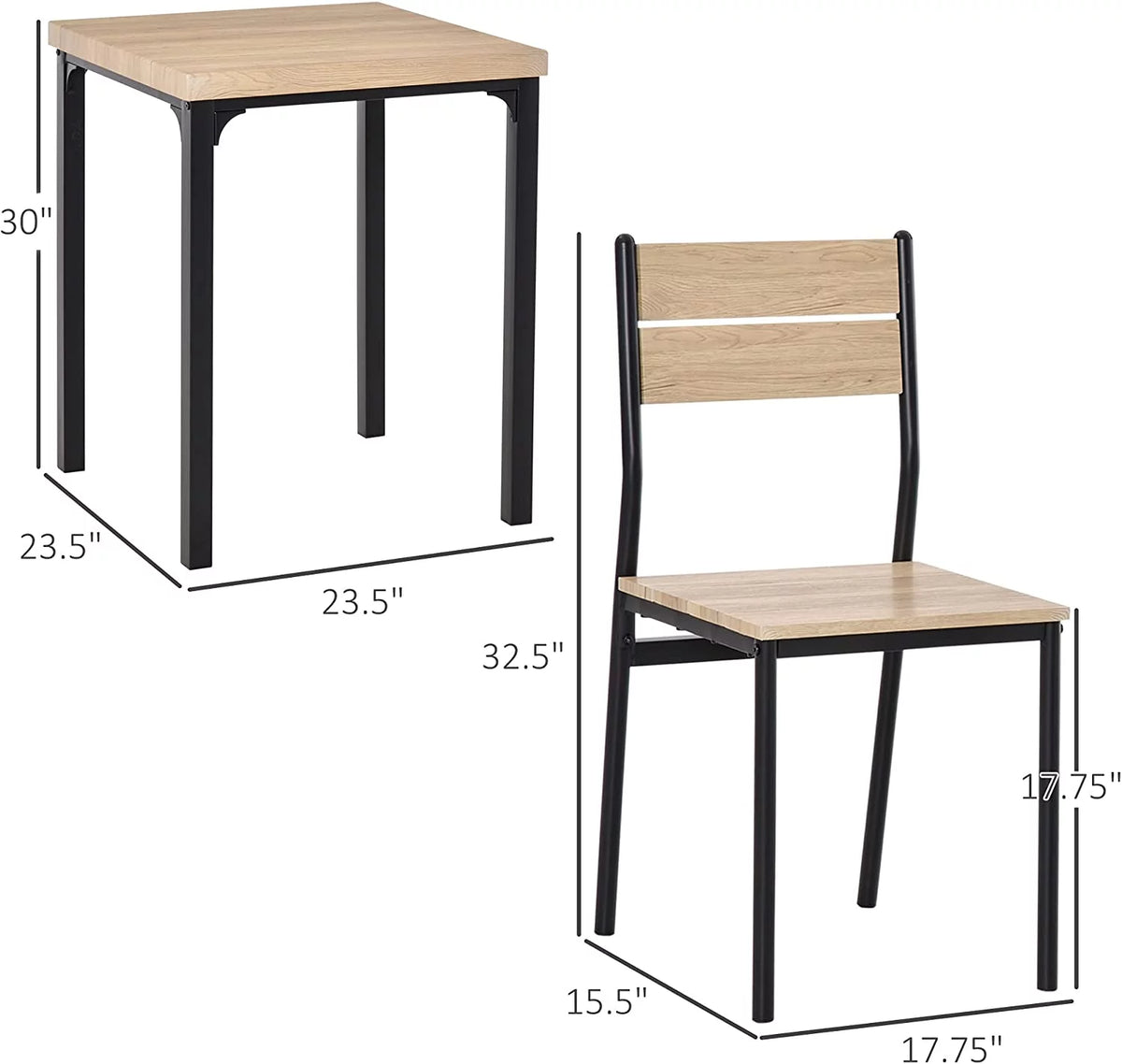 3 Piece Dining Table Set for 2 P316