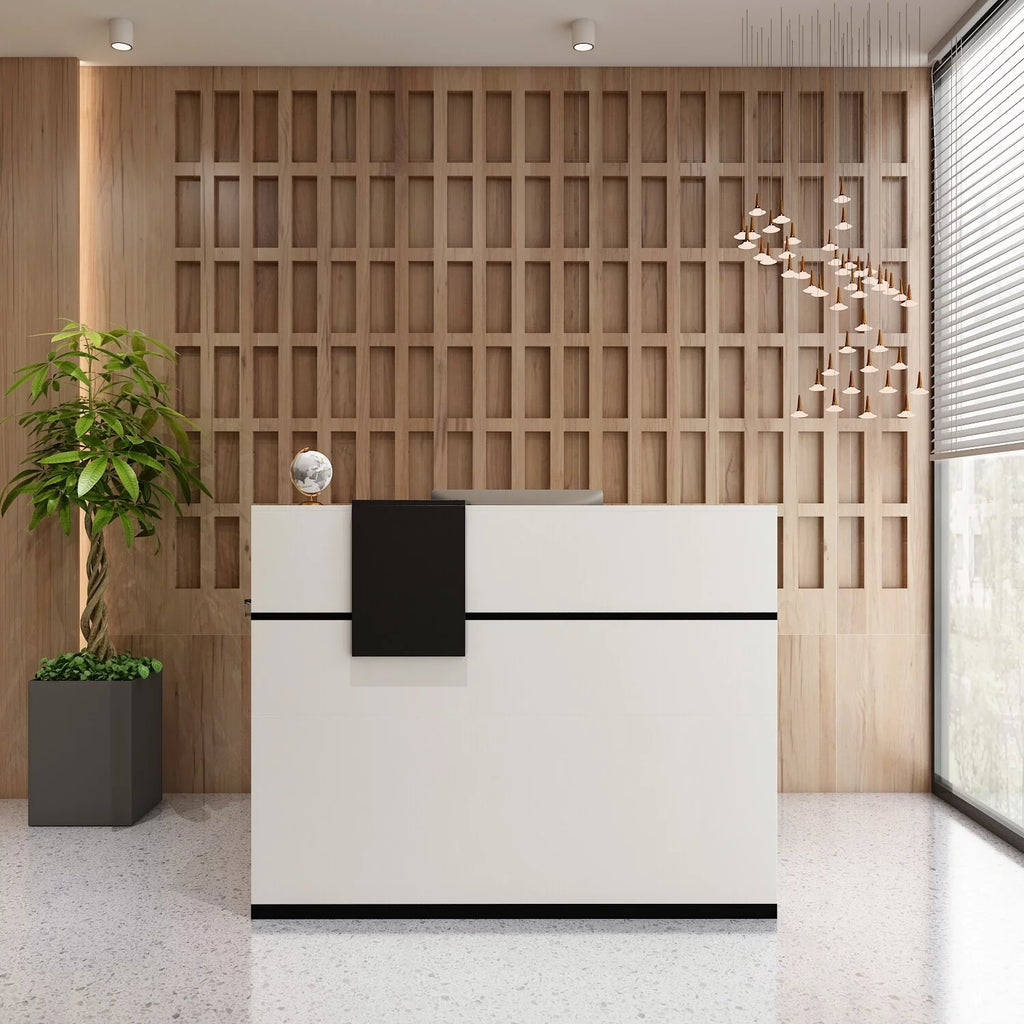 Rectangular Wood Reception Desk F86000
