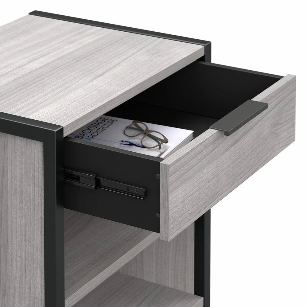 Small End Table with Drawer in Platinum Gray M287007