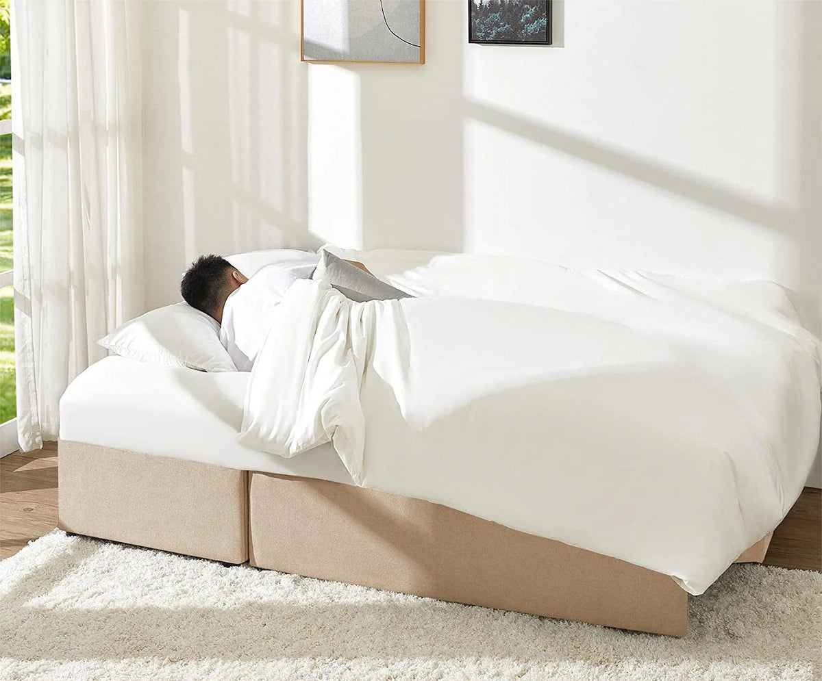 Pull Out Couch Sleeper Sofa with Storage Chaise Grey Sherpa Y323