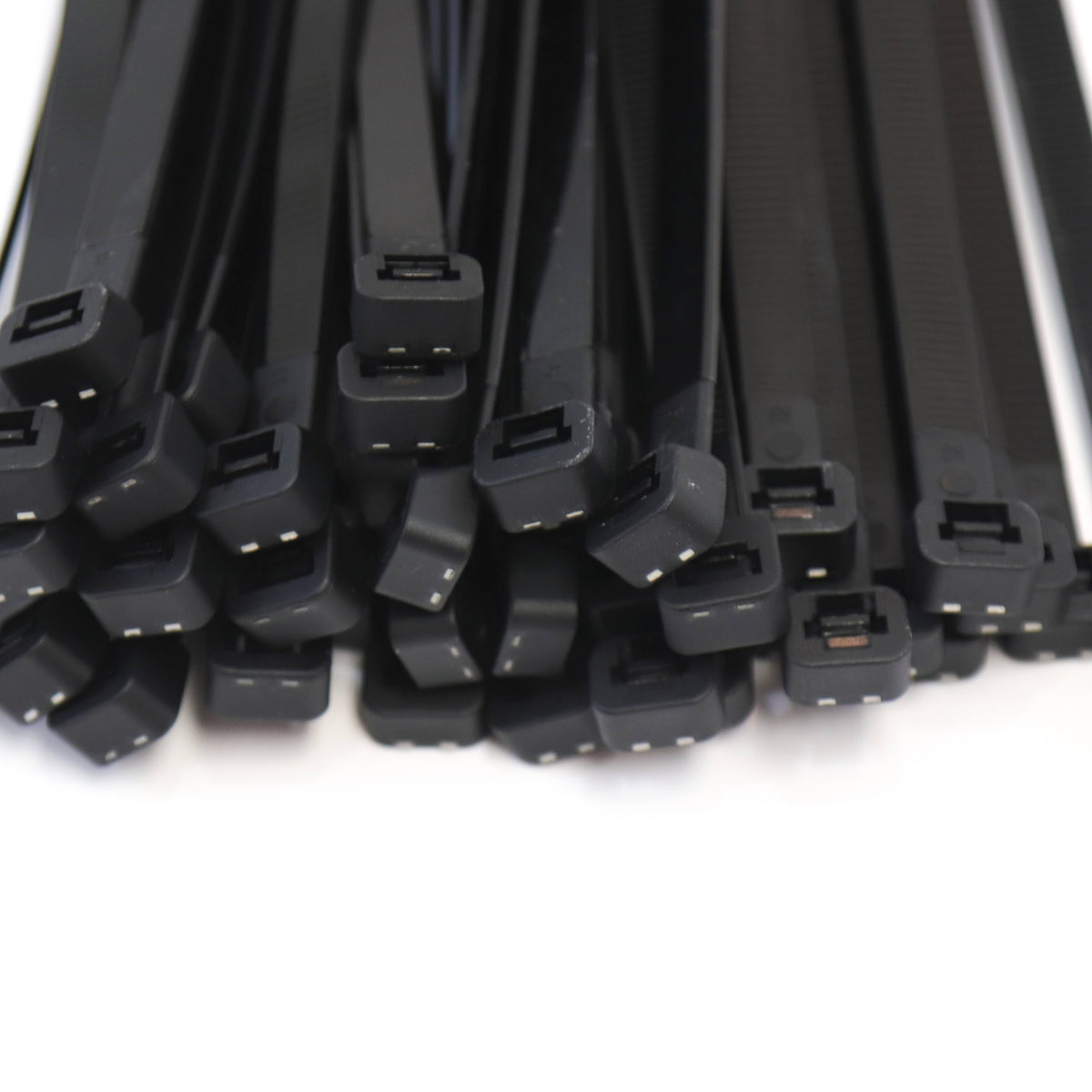 500 Pack Heavy Duty 18 Inches Black Nylon Cable Zip Ties E6870