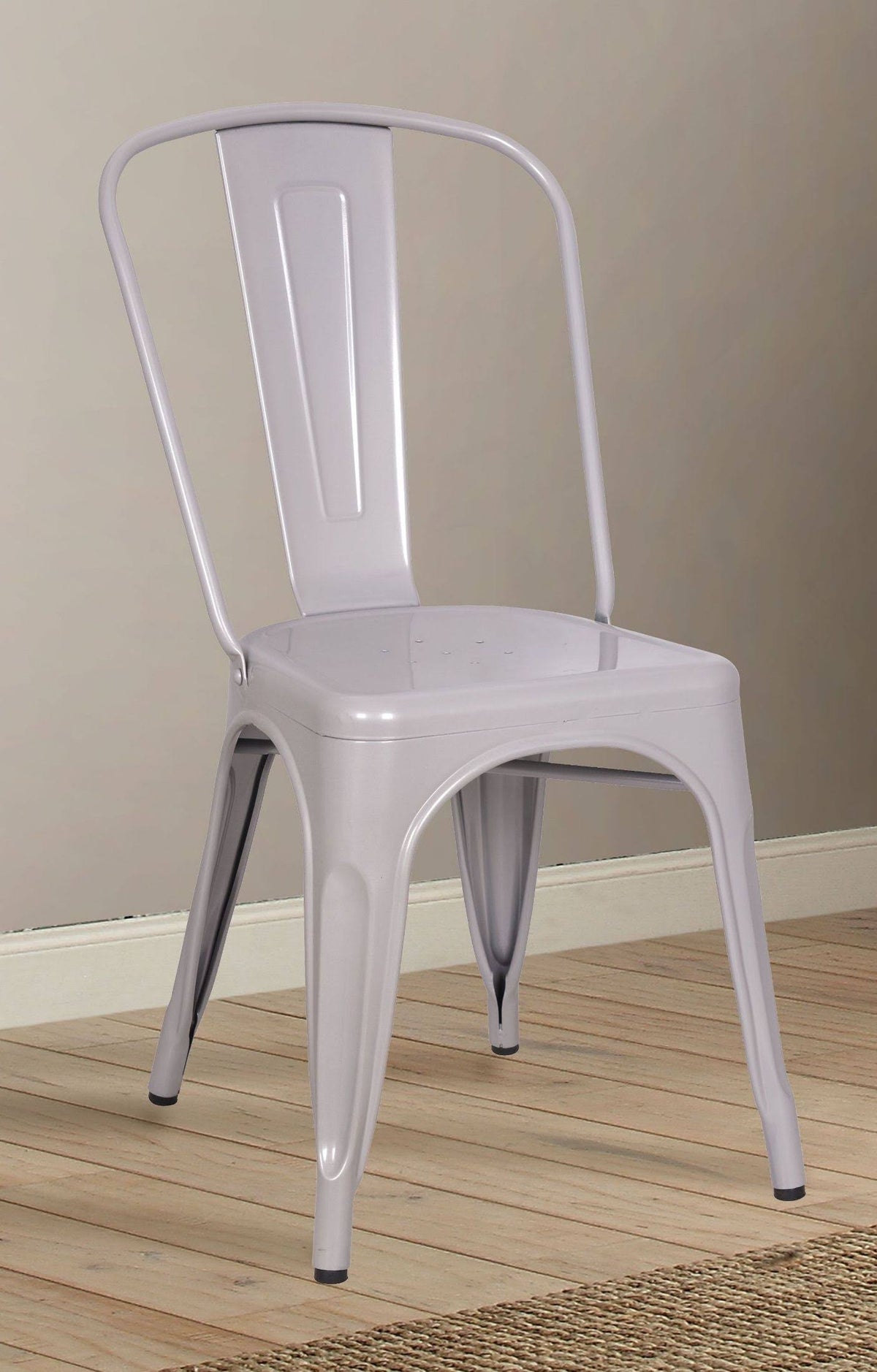 Silver Side Chair Set of 2 U79606