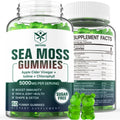 Sugar-Free Sea Moss Gummies 5000mg with Chlorophyll, ACV, D3, Burdock Root, Bladderwrack 60 Chews H12972