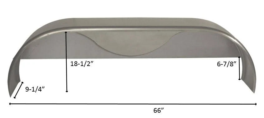 9 in. x 66 in. Trailer Fender J504694