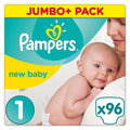 Size 1 Jumbo+ Pack 96 Nappies H461