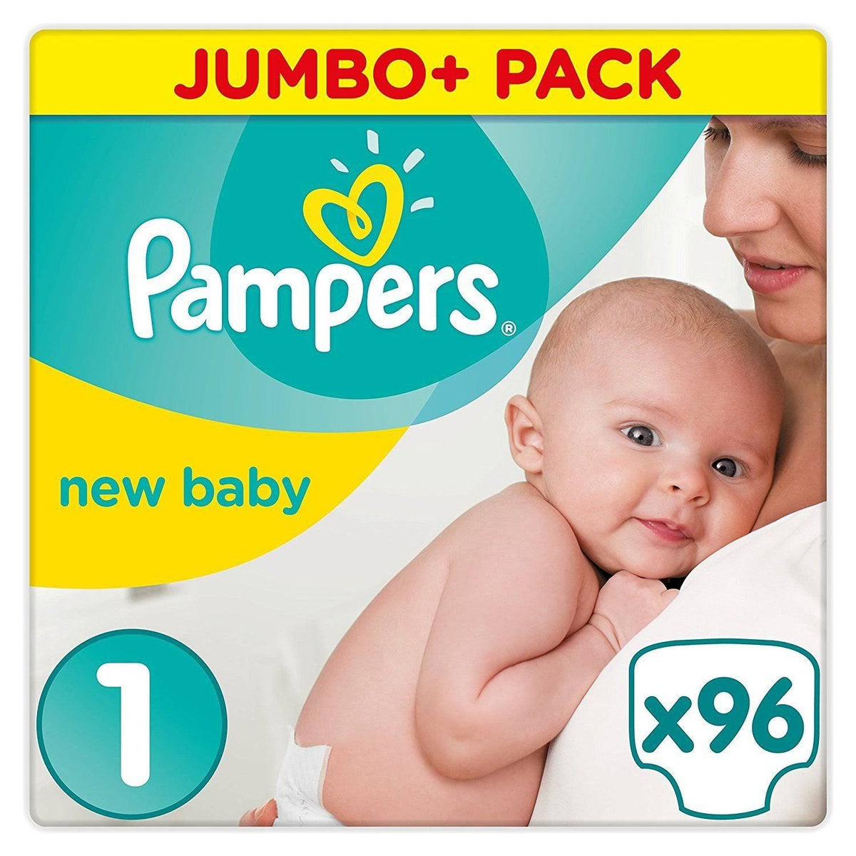Size 1 Jumbo+ Pack 96 Nappies H461