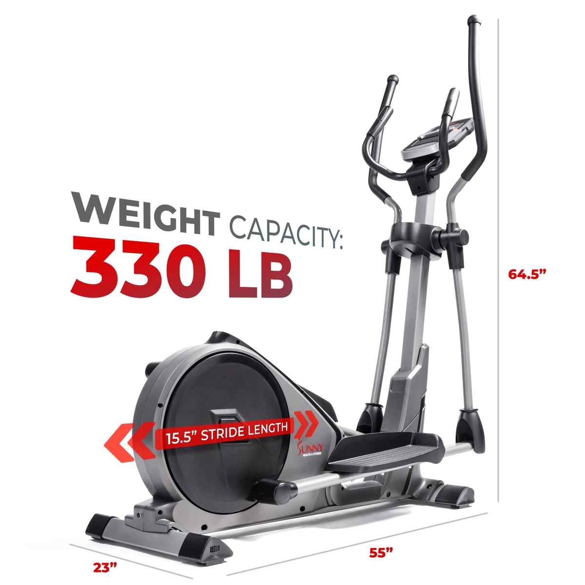 Magnetic Elliptical Trainer with Device Holder and Monitor U93321