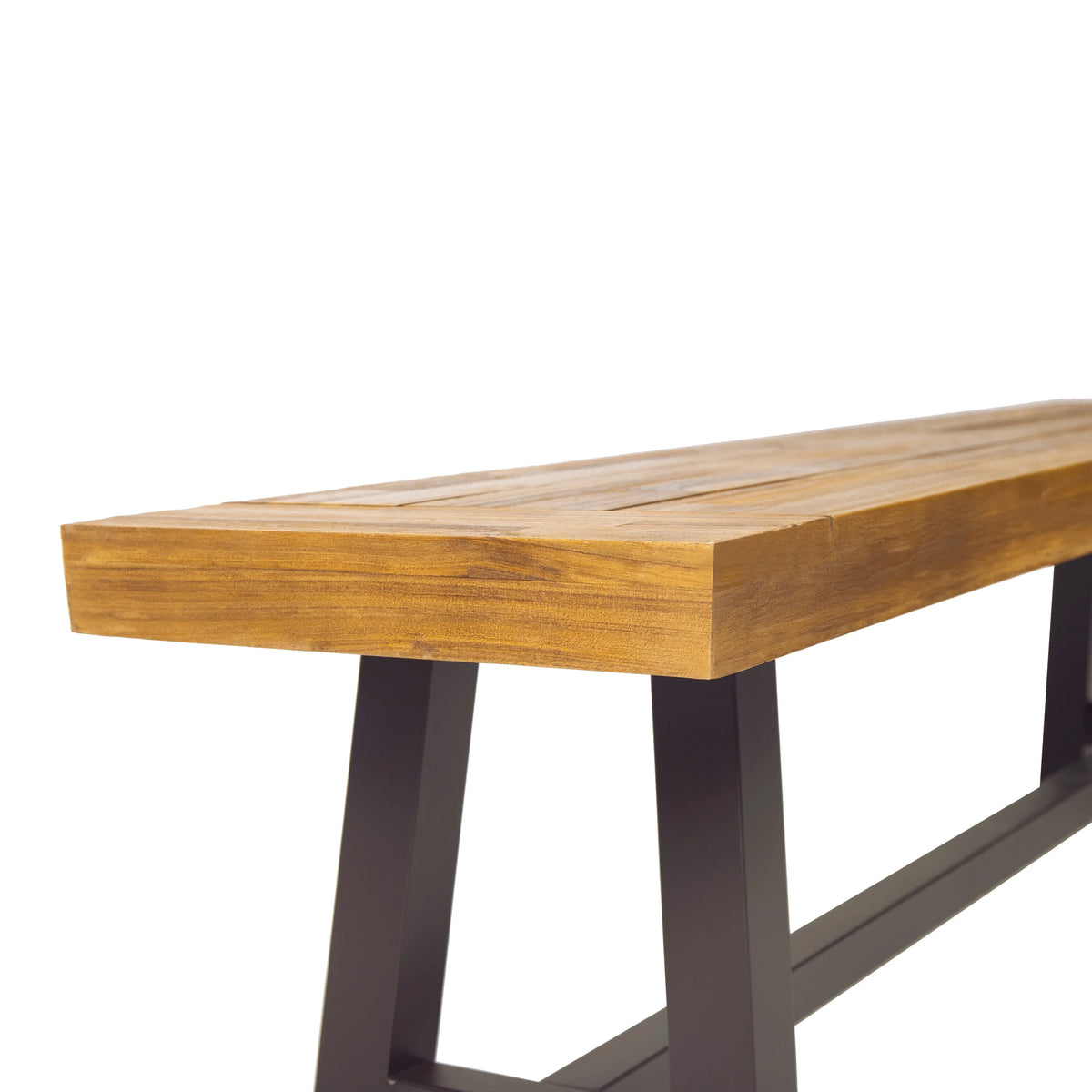 Acacia Wood Outdoor Benches Set of 2 X666858