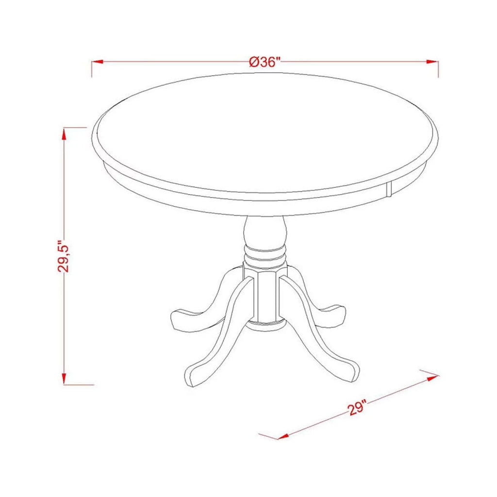 3 Piece Wood Faux Leather Dining Set U4273