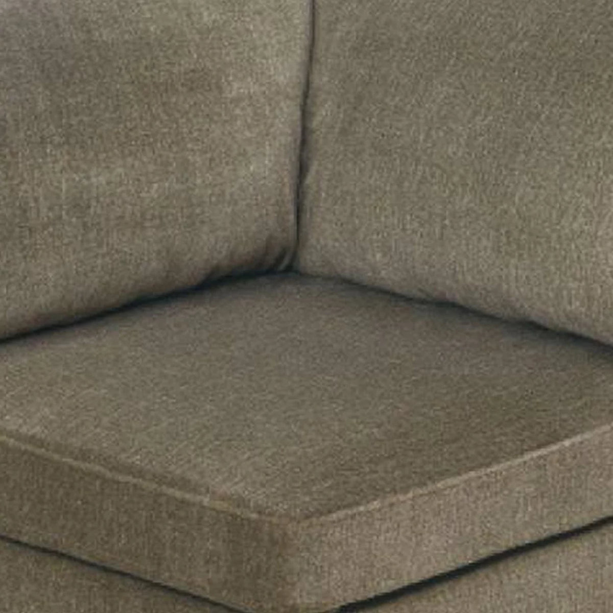 37 Inches Fabric Upholstered Wooden Corner Wedge E39951