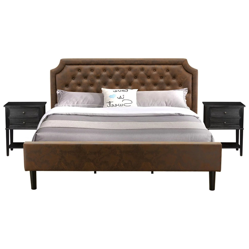 3 Pieces Wood King Bedroom Set G9645