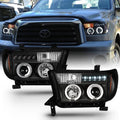 For 2007-2013 Toyota Tundra LED Projector Headlights Left+Right F581