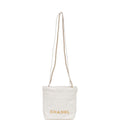 White Calfskin Mini Bag Q81445