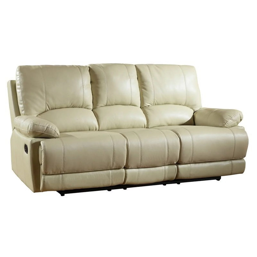 Beige Faux Leather Sofa Set L2312