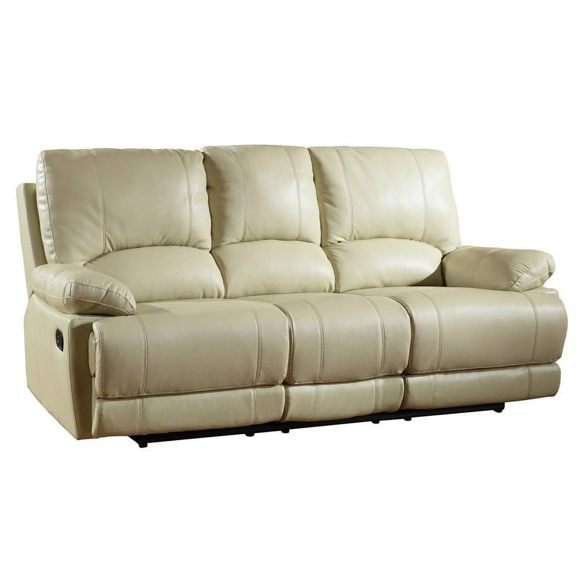 Beige Faux Leather Sofa Set L2312