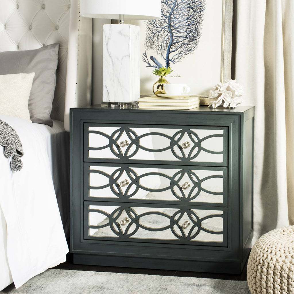 3 Drawer Steel Teal Chest T57936