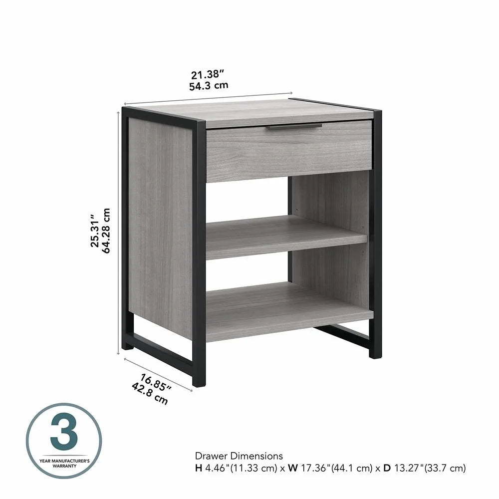 Small End Table with Drawer in Platinum Gray M287007