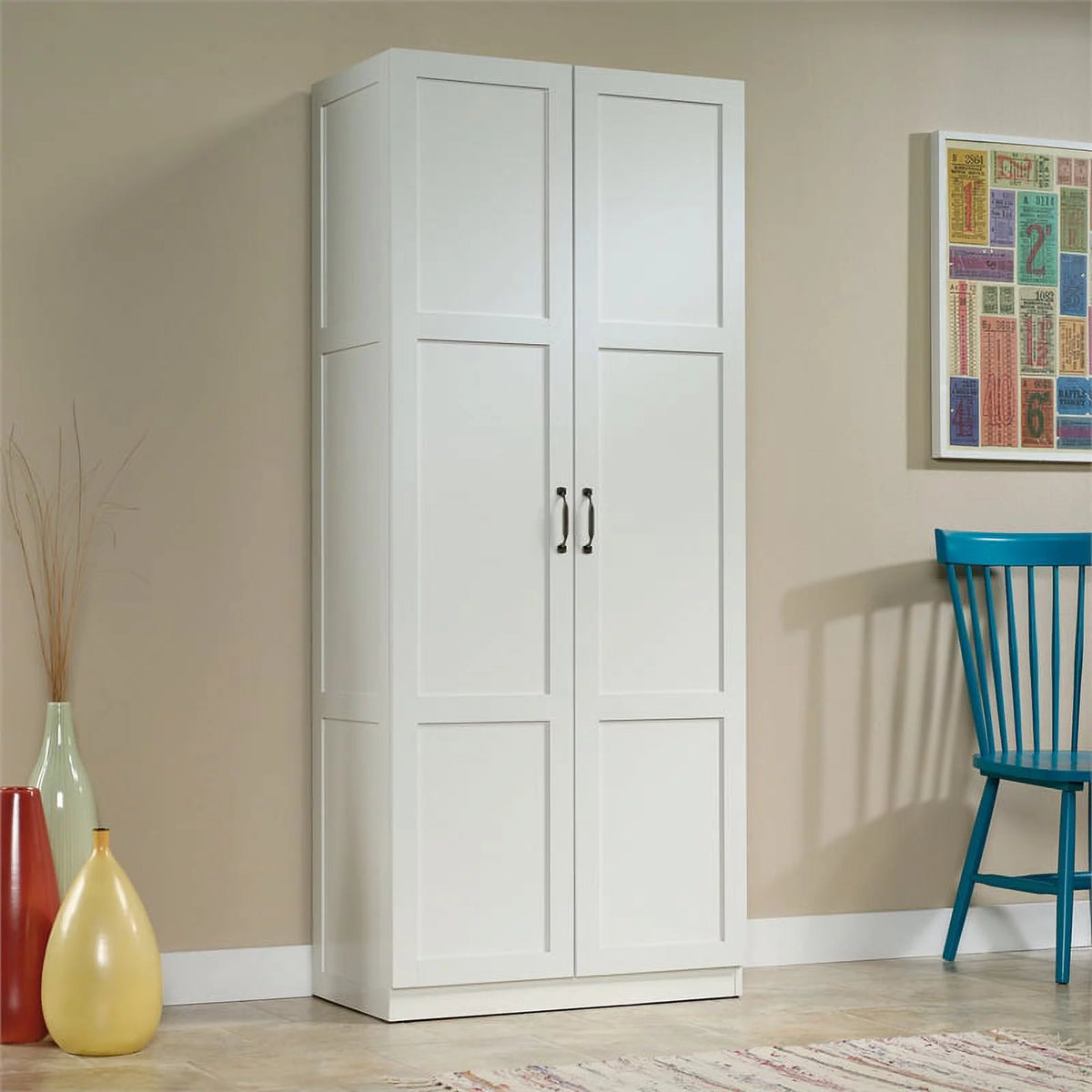 White 2 Door Storage Cabinet E50811