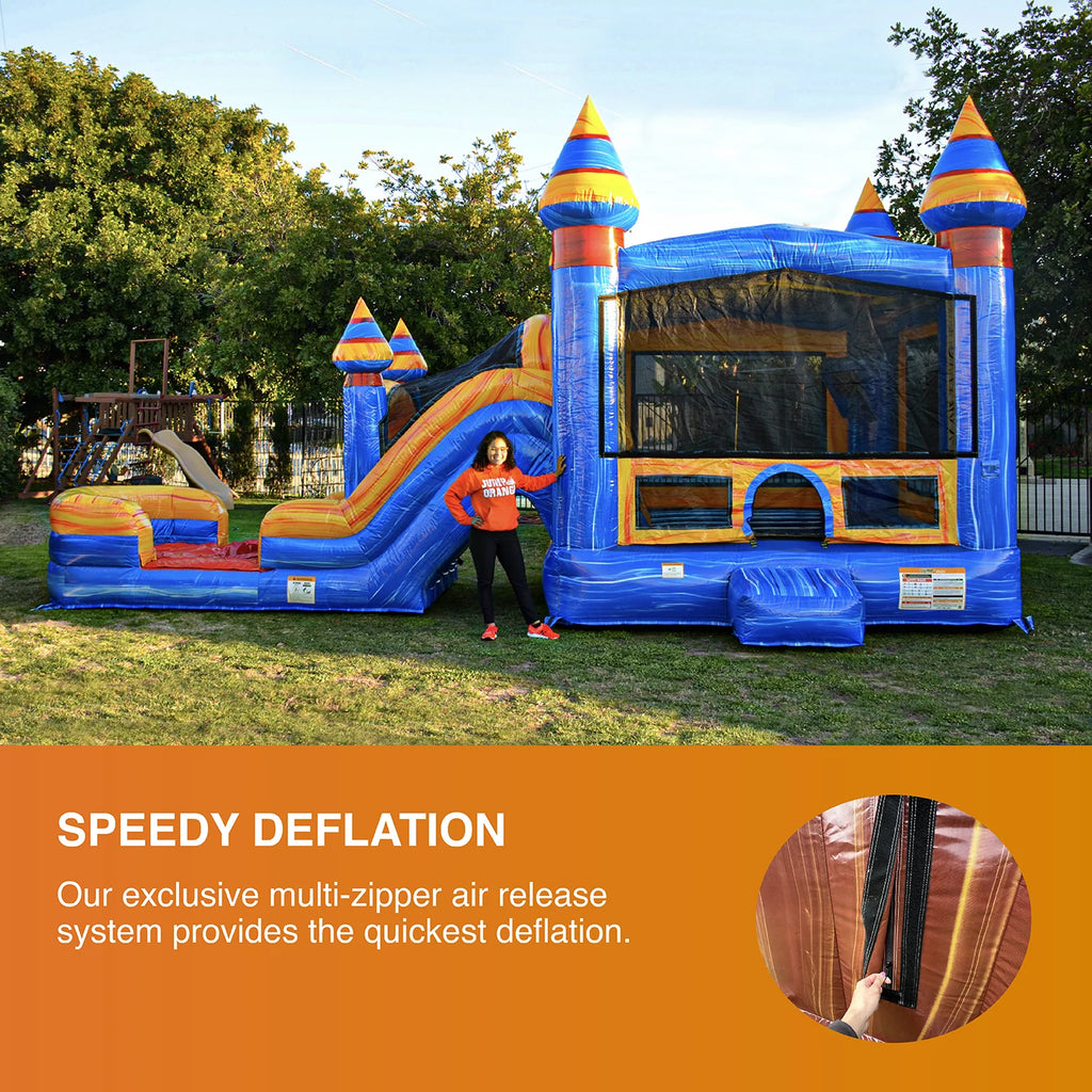 Inflatable Bounce with Two Slides D7187