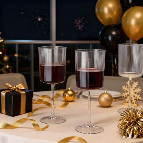 24 Pack 6oz Clear Ribbed Plastic Champagne Flutes L60813