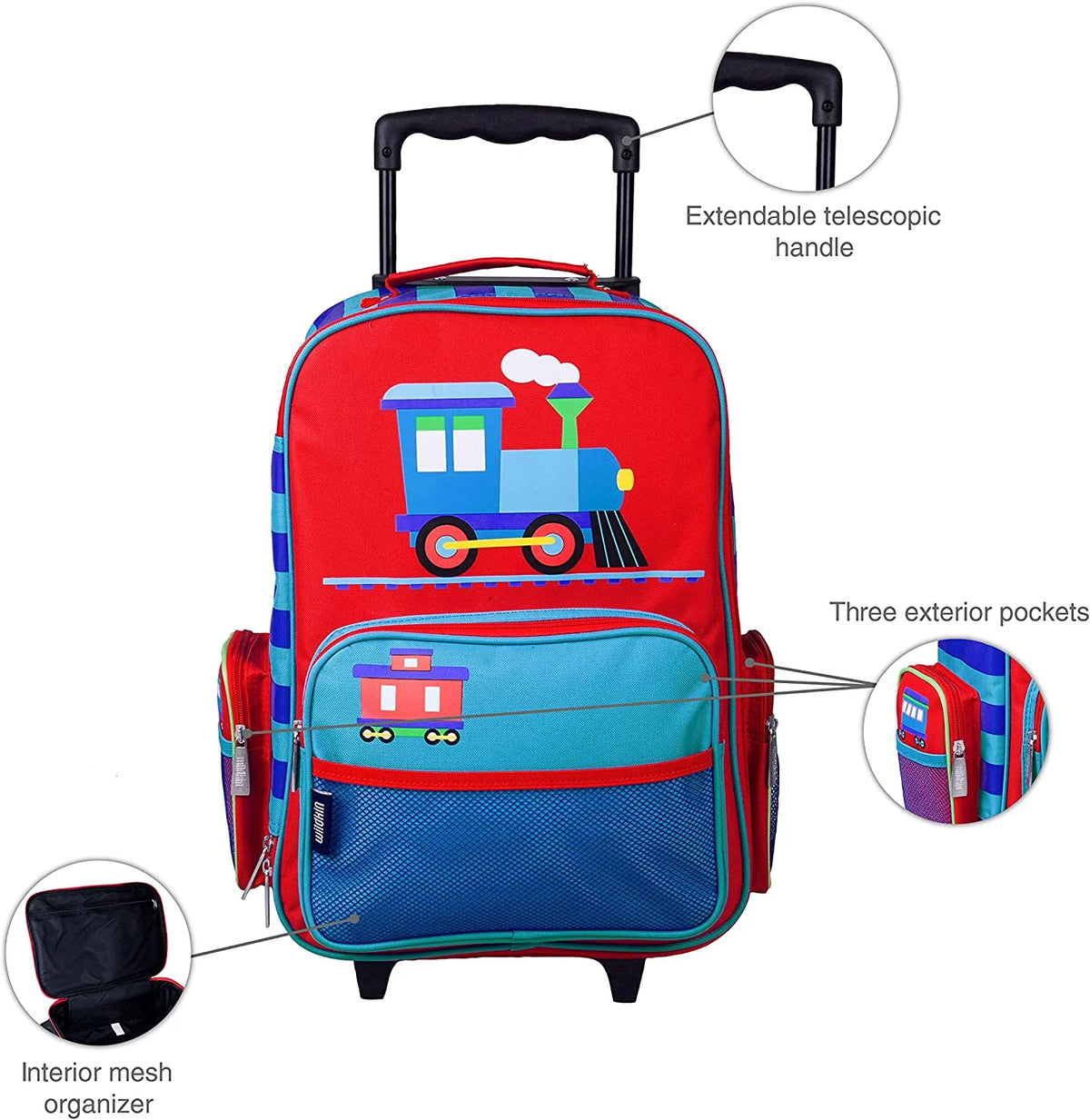 Kids Rolling Suitcase Carry-On Size D85244