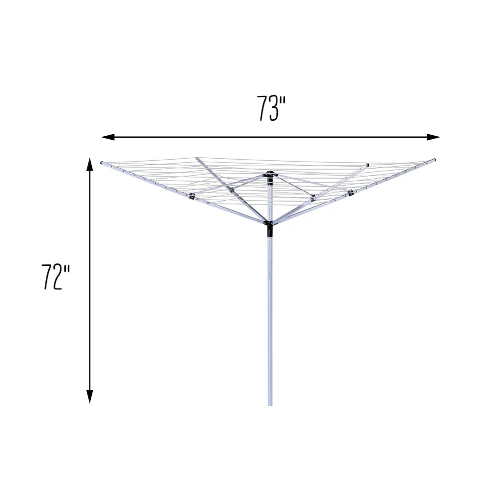 Collapsible In-Ground Aluminum Umbrella Dryer W86618