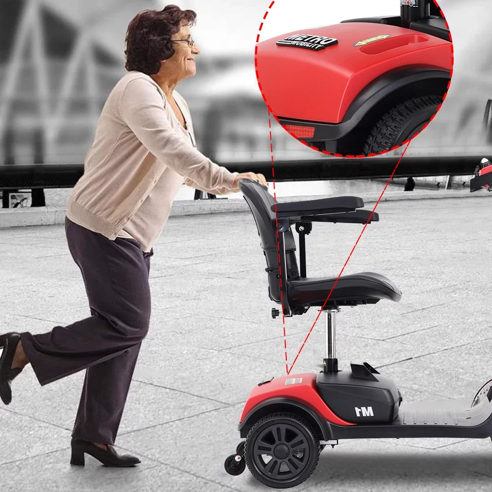 Red 4 Wheel Mobility Scooter 265lbs I6379