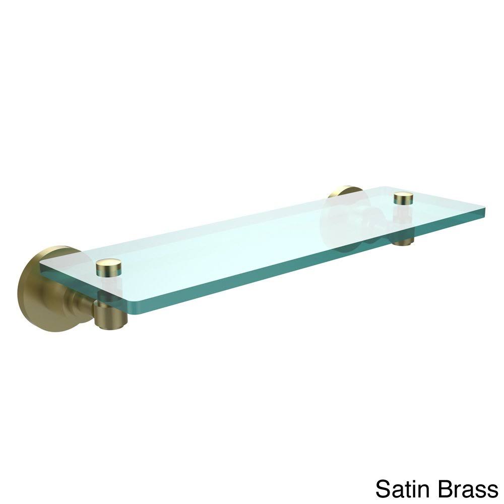 16x22 Glass Vanity Shelf Polished Nickel T559