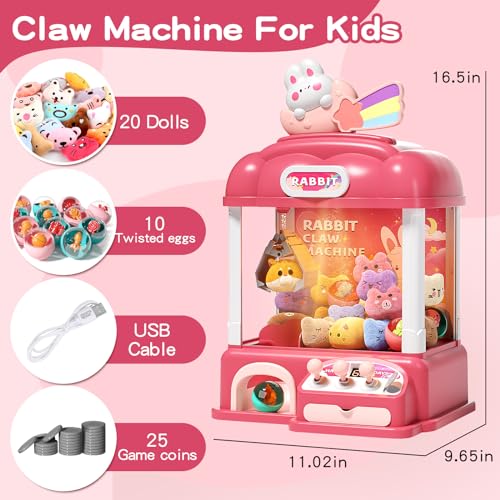 55 PCS Kids Claw Machine with Lights Sound A647