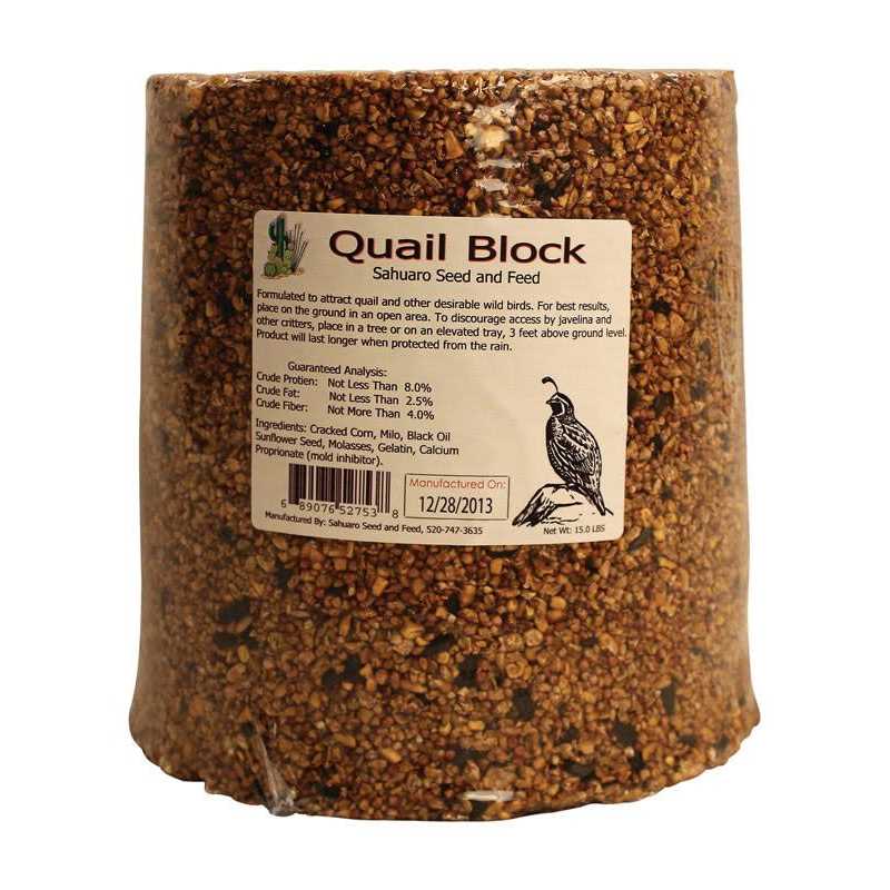 Quail Bird Food Block K1191