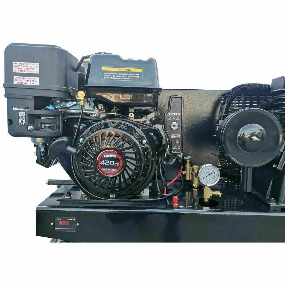 13HP 180psi Gas-Powered Air Compressor 420CC 30Gal I539193