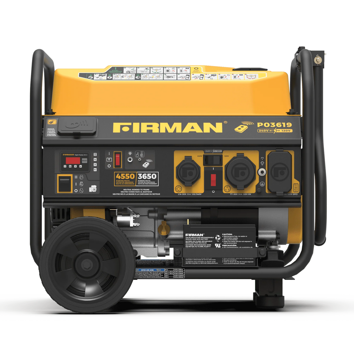 4550/3650 Watt Gas Portable Generator with Wheel Kit O319081