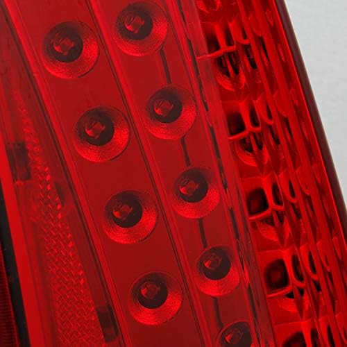 Red Clear Rear LED Tail Lights Brake Lamps Driver Side Left Replacement Assembly V97428