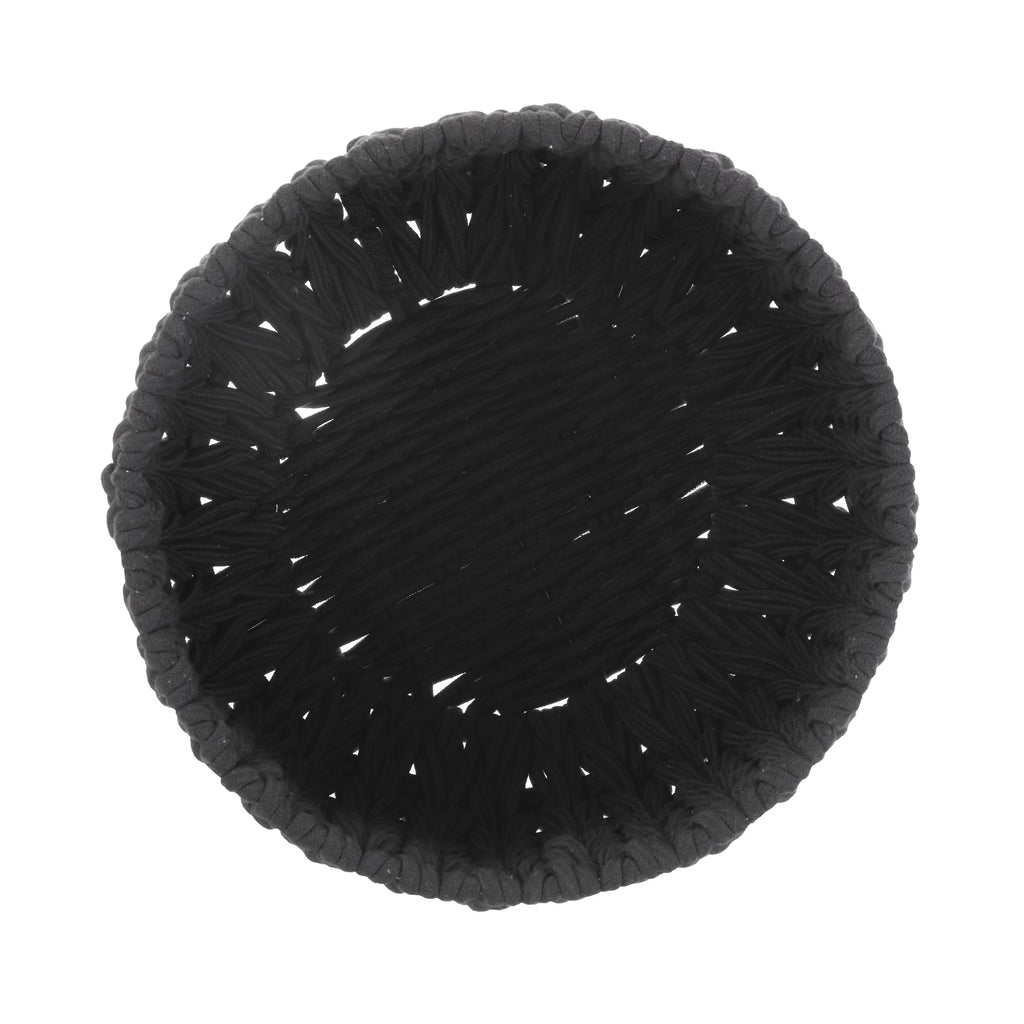 Black Polyester Decorative Storage Basket X98566
