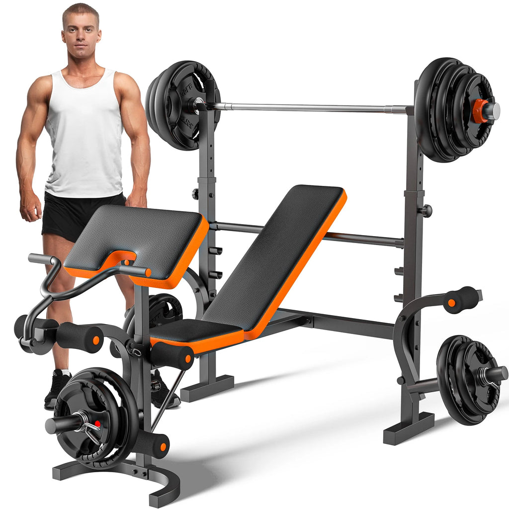 6 Positions Adjustable Foldable Weight Bench O50544