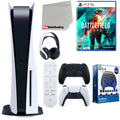 Playstation 5 Disc Version with Extra Controller, Headset, Media Remote and Accessory Starter Kit Q300778
