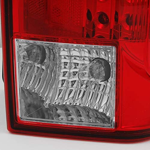Red Clear Rear LED Tail Lights Brake Lamps Driver Side Left Replacement Assembly V97428