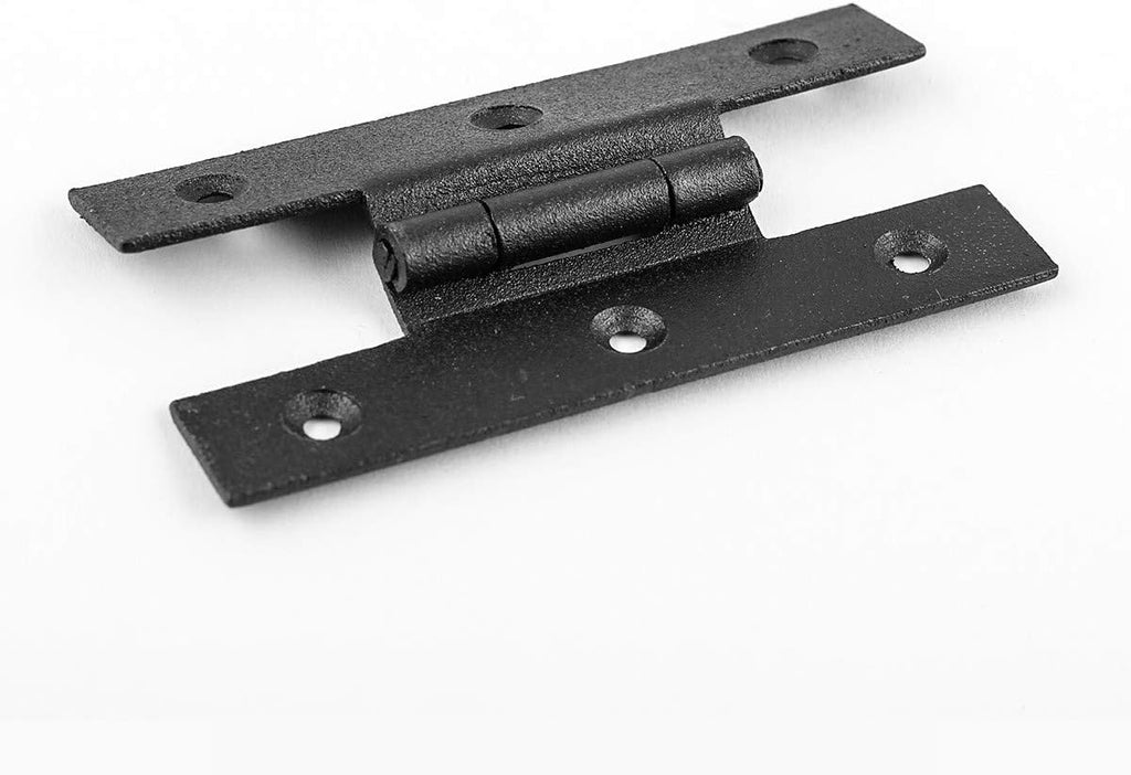 Black 3.5 Height 3/8 Offset Wrought Iron H Hinges Pack Of 10 L313033