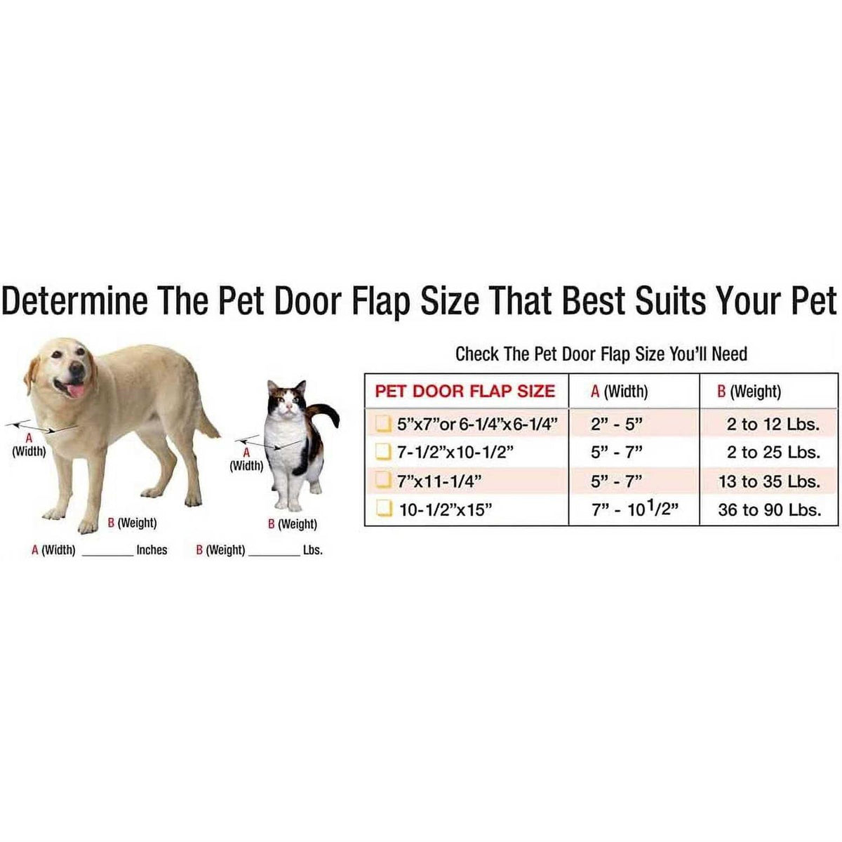 Aluminum Sash Pet Door U624245