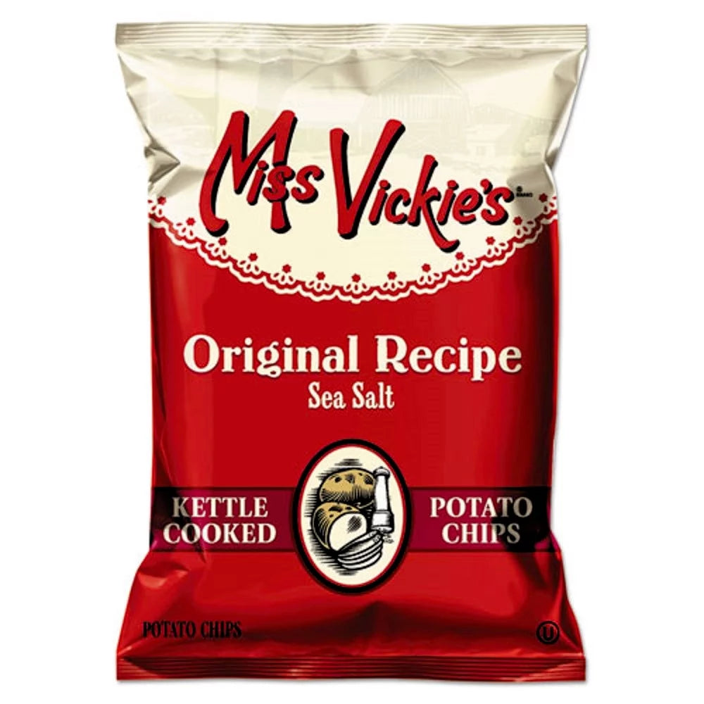 Kettle Cooked Sea Salt Potato Chips, 1.375 oz Bag, 64/Carton Z799